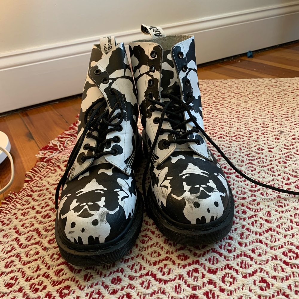 Doc Marten’s Pascal Ink Blot Backhand Combat Boot